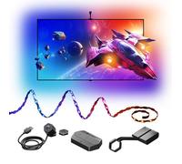 4D V2 Ruban LED Screen Mirror pour Écran TV 65"" Rétroéclairage RGB Intelligent Zigzag Flexible avec Caméra Sync Musique Wi-Fi/