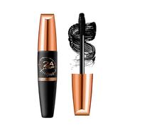 4D Waterproof Silk Fibre de soie épaisse et longitudinale, Mascara en fibre de soie 4D, extension de cils liquide longue durée 24H, volume anti-salissures, résistant à la saleté (noir, 1 pièce)