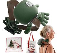 4D Wireless Massager - Shiatsu Deep Tissue Relief with Heat, 4D Wireless Neck Massager Hand Shape, with A Pop-up Greeting Card and Gift Bag