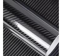 4D6D Lot de 4 films en fibre de carbone Noir brillant 50 cm x 51 m