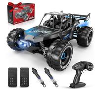 4DRC H3 Remote Controlled Auto 1:16 with Lightens RC Auto 30km/h 4WD Offroad Hobby Grade Monster Crawler avec 2 Batteries 40 Minutes de durée de Marche, pour Adultes, Enfants