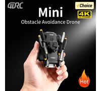 4DRC V30 Mini Drone 4K HD double caméra WIFI FPV Drones professionnel cinq côtés évitement d'obstacles Drone RC hélicoptère jouet cadeau Grey-Dual4K-1B