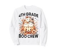 4e année Boo Crew Teacher Enfants Automne Halloween Fantôme Citrouille Sweatshirt