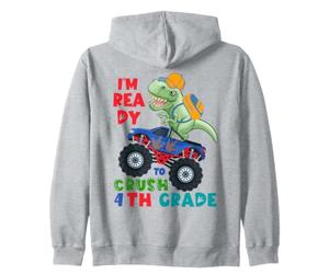 4e année pour garçons Premier Jour de quatrième année rentrée Scolaire Sweat à Capuche