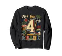 4e année Vintage rentrée Scolaire étudiant académique Sweatshirt
