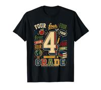 4e année Vintage rentrée Scolaire étudiant académique T-Shirt