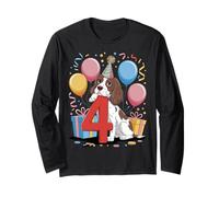 4e anniversaire garçon fille 4 ans quatre anglais Springer Spaniel Manche Longue