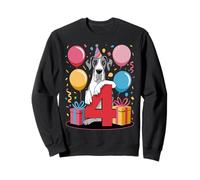 4e anniversaire garçon fille 4 ans quatre dogue allemand Sweatshirt