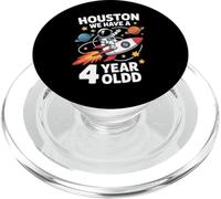 4e Anniversaire Houston We Have A 4 Year Old Astronaut PopSockets PopGrip pour MagSafe