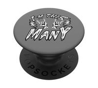 4e Anniversaire Rockstar 4 Ans Im This Many Rock Music PopSockets PopGrip Adhésif