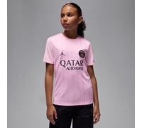 4e haut de foot d'avant-match Jordan Dri-FIT Paris Saint-Germain Academy Pro pour ado Pink Foam/Particle Grey/Off Noir S