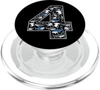 4ème Anniversaire 4 Ans Requin garçon Fille Poisson PopSockets PopGrip pour MagSafe