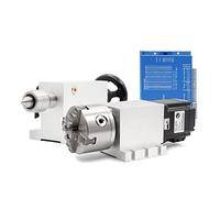 4ème axe 3 / 4jaw 100 mm CNC Diviser l'axe de la tête/de rotation/un kit d'axe NEMA34 86HS45N 4.5N .m