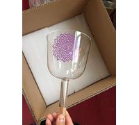 4ème Octave 12,7 cm Tansparent chantant en cristal Poignée Bol pour son équilibrage de guérison et de la musique, Thérapie, Bliss, parfait Note de musique B Couronne Chakra B.