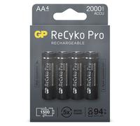4er-Pack Gp Recyko + Pro Noir Professionnel Ready2Use Accu Aa Mignon Nimh