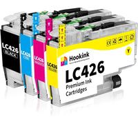 4er-Pack LC426 Cartouche d'encre Compatible pour Cartouche LC426 LC426XL LC-426XL LC-426XLVAL Pack pour DCP-J1050DW DCP-J1140DW MFC-J1010DW (1 Noir 1 Cyan 1 Magenta 1 Jaune)