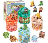 4er-Pack Travel Butter Slime, Schleim Set für Mädchen & Jungen 8-12 Jahren, Slime Partygeschenke für Kinder, Sensorisches Spielzeug Schleim für Kinder, Oster Halloween & Weihnachts Geschenke
