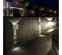 4er Set LED Lampe Murale Véranda Aluminium Haut Bas Effet Luminaire Réglable