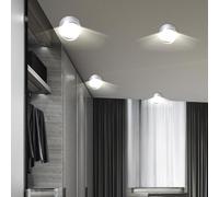 4er Set LED Plafond Montage Spot la Vie Chambre Éclairage Spot Lampes Argent