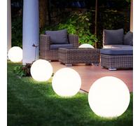 4er Set LED Solaire Extérieur Jardin Zone Lampes Pointe Fiche Cour Boule Lampes
