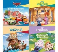 4er-Set Maxi-Mini 62: Disney: Vier kleine Vorlesebücher ab 3 Jahren mit neuen Geschichten von Zoomania 2, Vaiana, der Eiskönigin und Cars