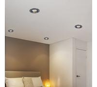 Lot de 4 spots encastrables fer aluminium éclairage orientable Paulmann 994.47