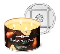 4EVER CANDLE Bougie en pot de plus de 50 heures - Bougies parfumées longue durée à 4 mèches, bougie en cire de soja naturelle de 18oz pour la maison