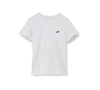 4F JUNIOR Boy's T-Shirt JTSM001 Tshirt, Cold Light Grey Melange, 152 pour Enfants, Mélange Gris Clair, 152 cm