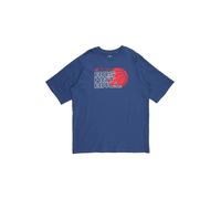 4F Junior T-Shirt fonctionnel bleu marine / rouge / blanc, Taille 134-140