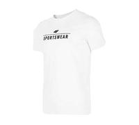 4F Men's T-Shirt TSM354 Tshirt, Blanc, M pour Homme, Blanc, M