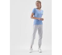 4F T-shirt slim fit pour femme avec logo - Bleu - M