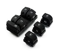 4F0 959 851F / 4F0959855 4 Pièces Ensemble De Commutateur De Commande Principal De Fenêtre Électrique Pour A3 A6 S6 C6 Allroad Q7 RS6 2006-2007(Set)