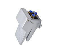 4F210-08 2 Position 5 Way Momentary Air Tool Foot Pneumatic Pedal Valve Switch4F210-08L with Lock Pedal Valve NWPNLXEA(PC 8mm Fittings,4F210-08L latching)