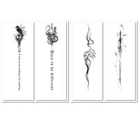4feuilles Tatouages Temporaires À Base De Plantes, Semi-Permanents, Imperméables, Longue Durée, Réalistes, Pour Le Dos Et La Colonne Vertébrale Des Hommes.