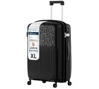 4FLY Valise de voyage rigide légère et ensemble de valises - Valise à roulettes avec serrure TSA, 4 doubles roulettes rotatives, poignée télescopique en aluminium et double fermeture éclair, trousse