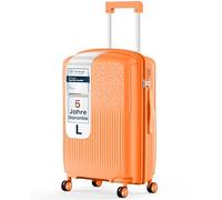 4FLY Valise de voyage rigide légère et ensemble de valises - Valise à roulettes avec serrure TSA, 4 doubles roulettes rotatives, poignée télescopique en aluminium et double fermeture éclair, trousse