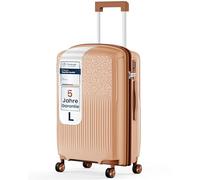 4FLY Valise de voyage rigide légère et ensemble de valises - Valise à roulettes avec serrure TSA, 4 doubles roulettes rotatives, poignée télescopique en aluminium et double fermeture éclair, trousse