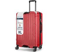 4FLY Valise Rigide à Cadre en Aluminium Ultra Légère XL, Grande 77 cm, 103L, Valise Soute avec Serrure TSA, 4 Roues Doubles Spinner et Poignée Télescopique en Aluminium, Trolley de Voyage