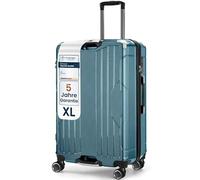 4FLY Valise Rigide à Cadre en Aluminium Ultra Légère XL, Grande 77 cm, 103L, Valise Soute avec Serrure TSA, 4 Roues Doubles Spinner et Poignée Télescopique en Aluminium, Trolley de Voyage