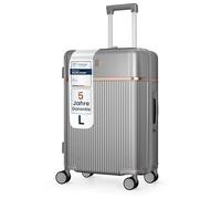 4FLY Valise Rigide Premium Légère L, Grand 65 cm, 68L, Trolley avec Serrure TSA, 4 Roues Doubles Spinner et Poignée Télescopique en Aluminium, Bagage en Soute