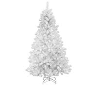 4ft/120cm Arbre de Noël Artificiel Alaskan Pine Blanc 230 Pointes Xmas Home Décorations 1,2m, Support métallique
