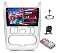 [4G+128G]Inefala Android 15 Autoradio pour Renault Logan Sandero 2009-2015/Dacia Duster 2010-2017 avec Wireless Carplay Android Auto, 9" Écran Radio avec GPS WiFi RDS/FM Bluetooth Caméra de Recul Mic