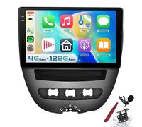 4G 128G pour autoradio P-eugeot 107/T-oyota Aygo/C-itroen C1 avec DSP, Carplay, Android Auto, écran tactile In-Cell 10" 1280P, BT 5.0, GPS, WiFi, FM/RDS, commandes au volant, caméra,K3 pro plus