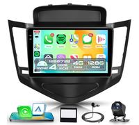 4G+128G sans Fil Carplay Android Autoradio pour Chevrolet Cruze J300 2008-2014 9 Pouces Incell Écran Autoradio avec Android Auto GPS Navi WiFi Mirror Link Bluetooth FM/RDS EQ/USB/SWC Caméra de Recul