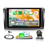 4G+128G Sans Fil Carplay Android Autoradio pour Mercedes Benz ML GL W164 ML350 ML500 GL320 X164 ML280 9 Pouces Incell Écran Autoradio Android Auto GPS Navi WiFi Bluetooth FM/RDS EQ/SWC Caméra de Recul
