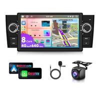 4G&64G 8-Core VECHTEL 7" Autoradio pour Fiat Punto 2005-2009/Linea 2007-2011 avec CarPlay Android Auto sans Fil,Android 15,Bluetooth RDS/FM Radio,Navi Wi-FI/caméra de recul AHD