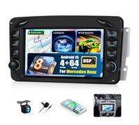 4G+64G/8 Cœurs Qualcomm Android 15 Autoradio pour Mercedes-Benz CLK/G W203 W209 W463 Viano Vito W639 avec CarPlay Android Auto sans Fil, 7“ Écran Tactile avec GPS WiFi BT FM/RDS DSP EQ SWC