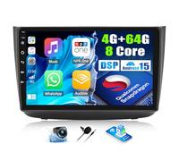4G+64G/8 Cœurs Qualcomm Android 15 Autoradio pour Mercedes Benz Viano 2004-2011/Vito 2010-2015 avec CarPlay Android Auto sans Fil, 10,1“ Écran Tactile avec GPS WiFi Bluetooth FM/RDS DSP EQ SWC Caméra