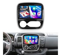 4G+64G/8 Cœurs Qualcomm Android 15 Autoradio pour Opel Vivaro B/Renault Trafic/Fiat Talento/Nissan NV300 avec CarPlay Android Auto sans Fil, 9“ Écran Tactile avec GPS WiFi BT FM/RDS DSP EQ SWC Caméra