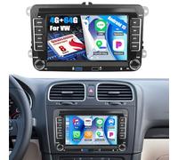 4G+64G/8 Cœurs Qualcomm Android 15 Autoradio pour VW Golf Passat Seat Polo Jatta T5 Tiguan Caddy avec CarPlay Android Auto sans Fil, 7“ Écran Tactile avec GPS WiFi Bluetooth FM/RDS DSP EQ SWC Caméra